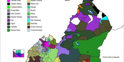 Карта Камеруна мову