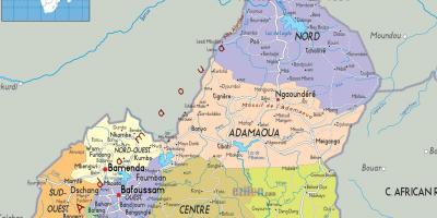 Карта рэгіёнаў Камеруна 