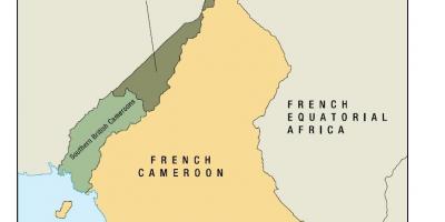 Карта дзяржавы Уно Камеруна